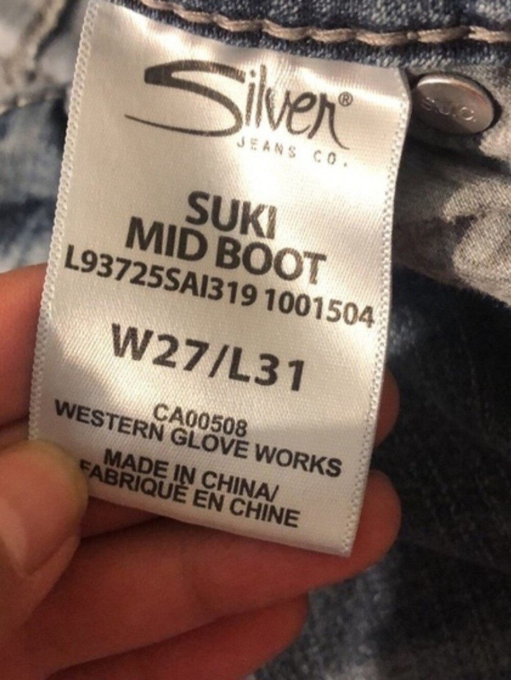 Silver Jeans Suki Mid Boot Size 27 - Picture 5 of 5